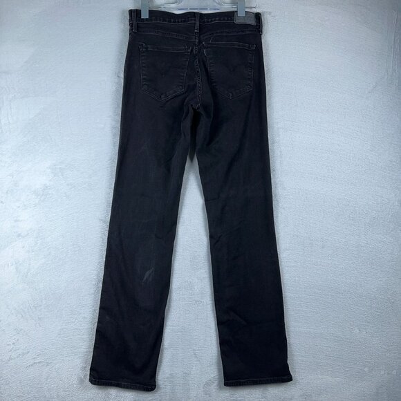 Levi Strauss & Co. 314 Shaping Straight Jeans Womens Denim Black Size 29 - Picture 2 of 10